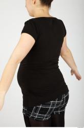 Upper Body Whole Body Woman Casual Pregnant Top Studio photo references